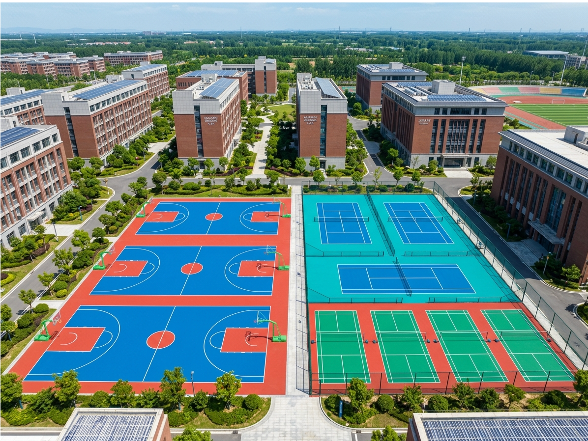 安庆市硅PU球场EPDM塑胶跑道 - 厂家